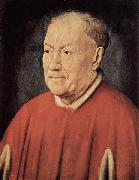 Jan Van Eyck Portrat des Kardinal Nicholaes Albergati oil painting